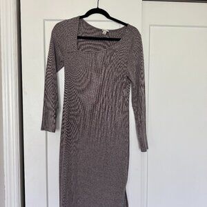 Bodycon Gray Sweater Dress